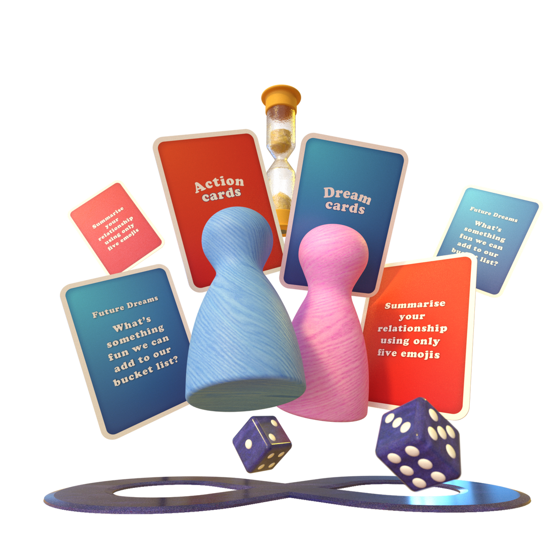 Connected Couple's Vision Board Game Set